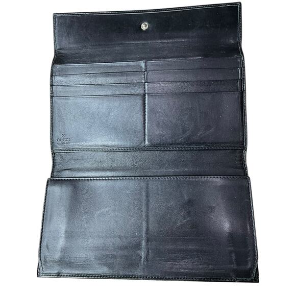 451. Gucci GG Black Canvas Wallet - Picture 3 of 4